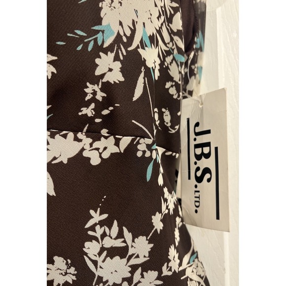 JBS WOMEN BROWN & WHITE DRESS SLEEVELESS SIZE 16  NWT - Picture 4 of 6
